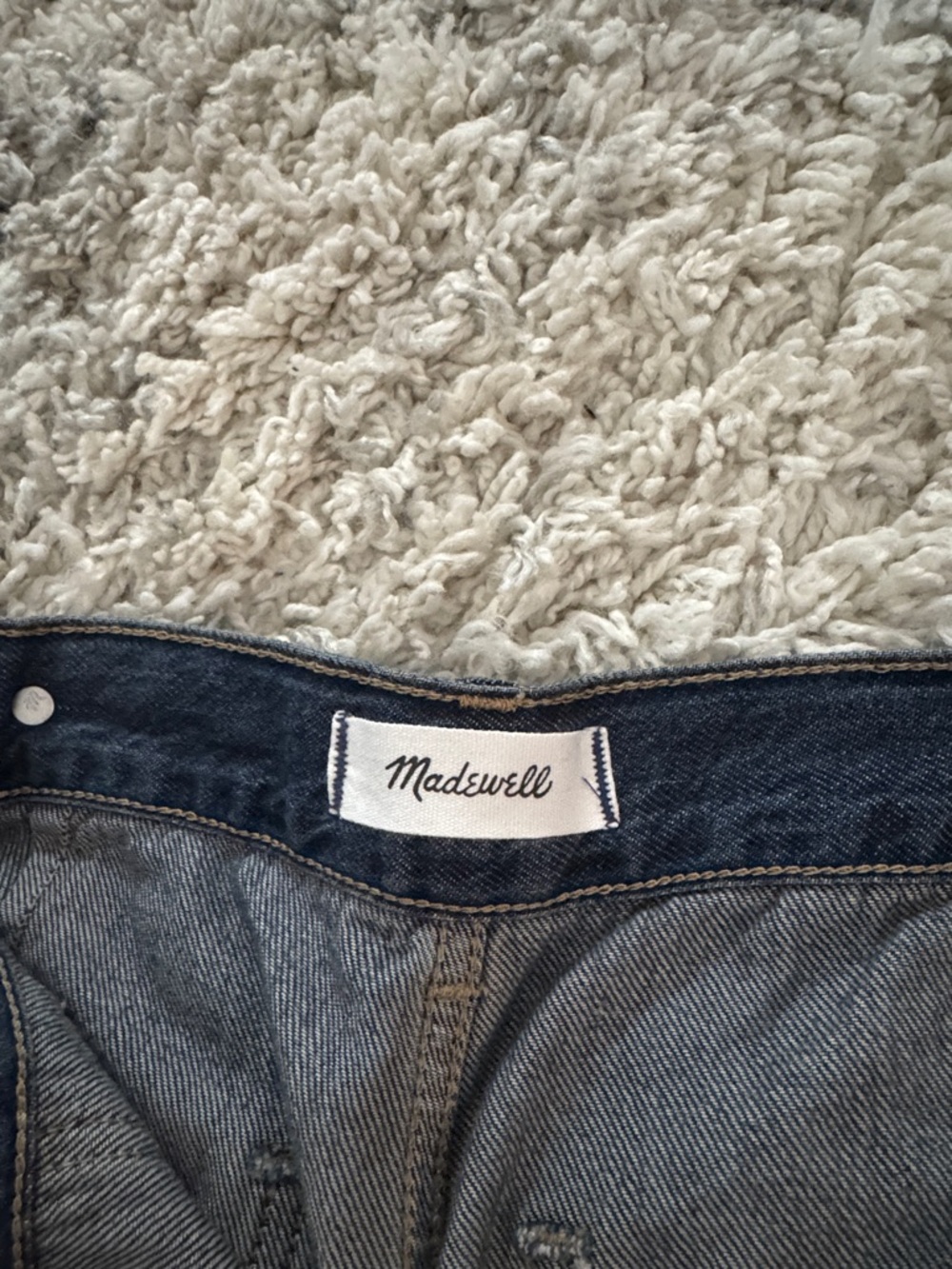 Madewell Wide-Leg Dark Wash Jeans - Picture 4 of 5